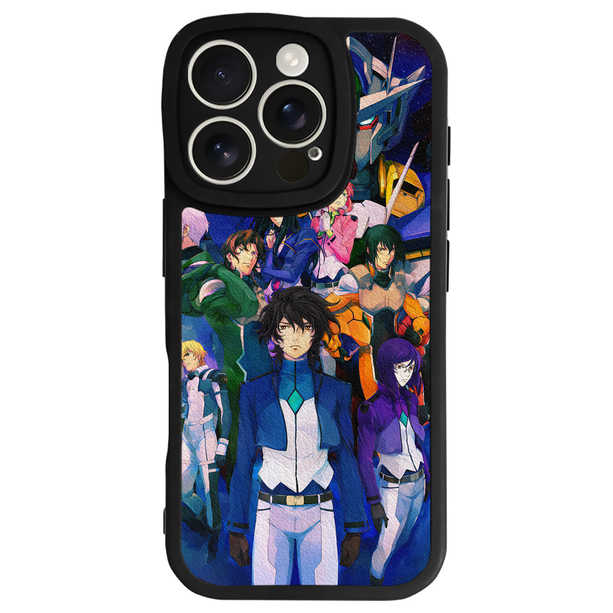 （画像用） 機動戦士ガンダム Mobile Suit Gundam 【iPhone 16シリーズ対応】シリコンスマホケース（レザー調） 材質：シリコン